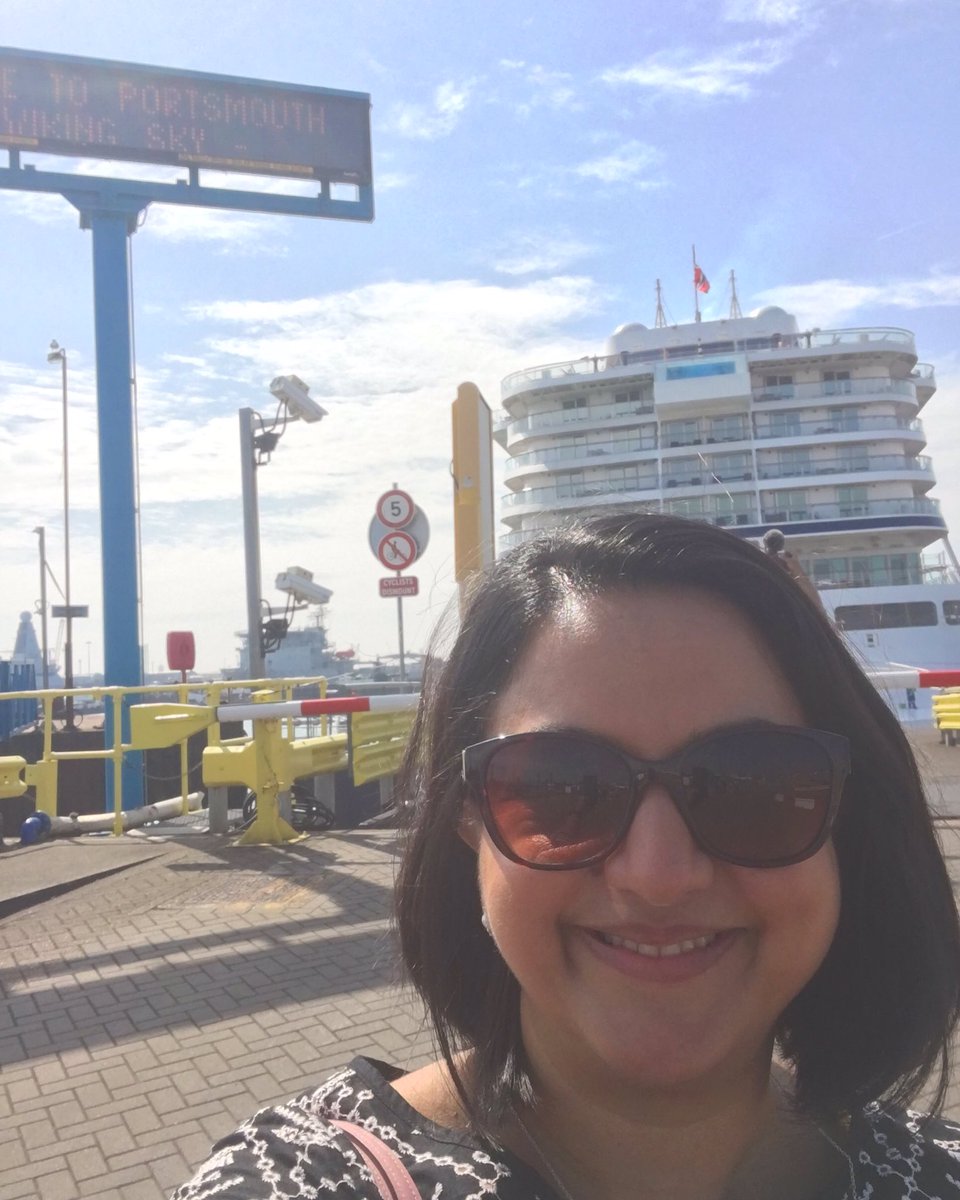 ShehnazinLondon's tweet photo. Wonderful half day holiday on the #VikingSky @VikingCruisesUK today in warm and sunny Portsmouth with @doyoucruise @greytravels and @dottedUK #dowehavetoleave https://t.co/Ho0uL39mG3