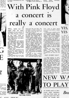 pinkfloyd's tweet image. Today in 1971, Pink Floyd gave Echoes its first ever public performance at the Lads Club in Norwich, under the early title of Return of the Son of Nothing...here is the review of that night in the local press:
