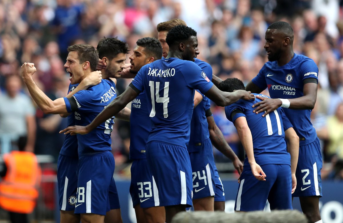 Most <a href="/EmiratesFACup/">Emirates FA Cup</a> Final appearances at new Wembley Stadium
6 - <a href="/ChelseaFC/">Chelsea FC</a> (inc. 2018 Final)
3 - Man Utd (inc. 2018 Final)
3 - Arsenal
2 - Man City
2 - Portsmouth