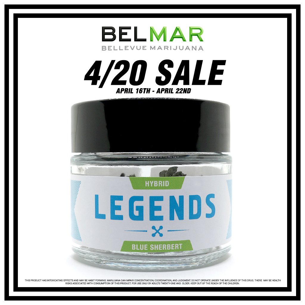 BelMar425's tweet image. Last chance to score Legends Marijuana at a HUGE discount.  This 420 Special Ends today along with all of our other AMAZING deals.  We close at 12AM every day of the week.
#BelMar #BellevueMarijuana #LegendsMarijuana #NWCS #420Sale #420 #Hashplant #GreenCrack #BlueDream