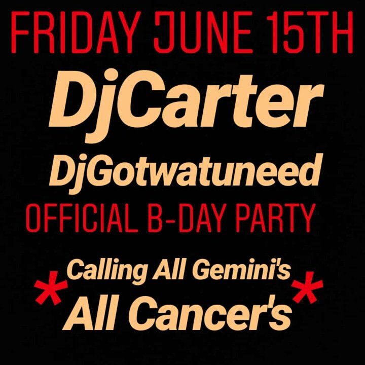 June 15th my official B-day party 🔊🔊🔊 #DjGotwatuneed !!!! 💯