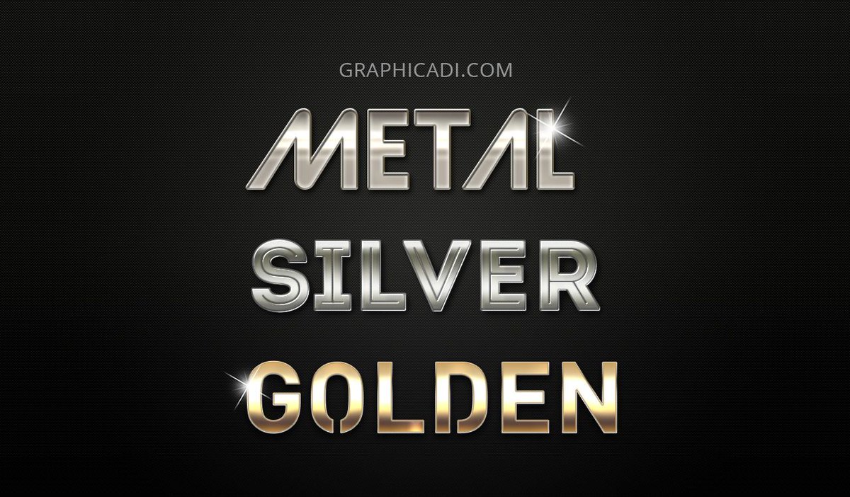 Graphicadi's tweet photo. #Free Metallic #Photoshop #LayerStyles https://t.co/VGOnb7Mp3c https://t.co/77TuQog306