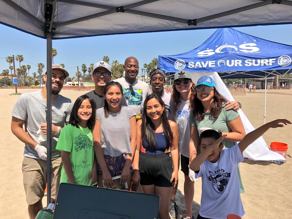 Happy #EarthDay!  Thanks to everyone who came out to #KCETgreen yesterday!   Want to help save the Earth in your own backyard?  Join us in our beach cleanup in Sabra Monica on May 12!  #EarthDay18 #SaveOurSurf #SantaMonica