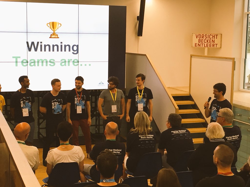 #Med4Brain holt den Publikumspreis beim <a href="/StartWeekendRN/">Startup Weekend RN</a> #SWRN18 <a href="/Freischwimmer_L/">Freischwimmer GmbH</a> 🎉🎉🎉🎉🎉