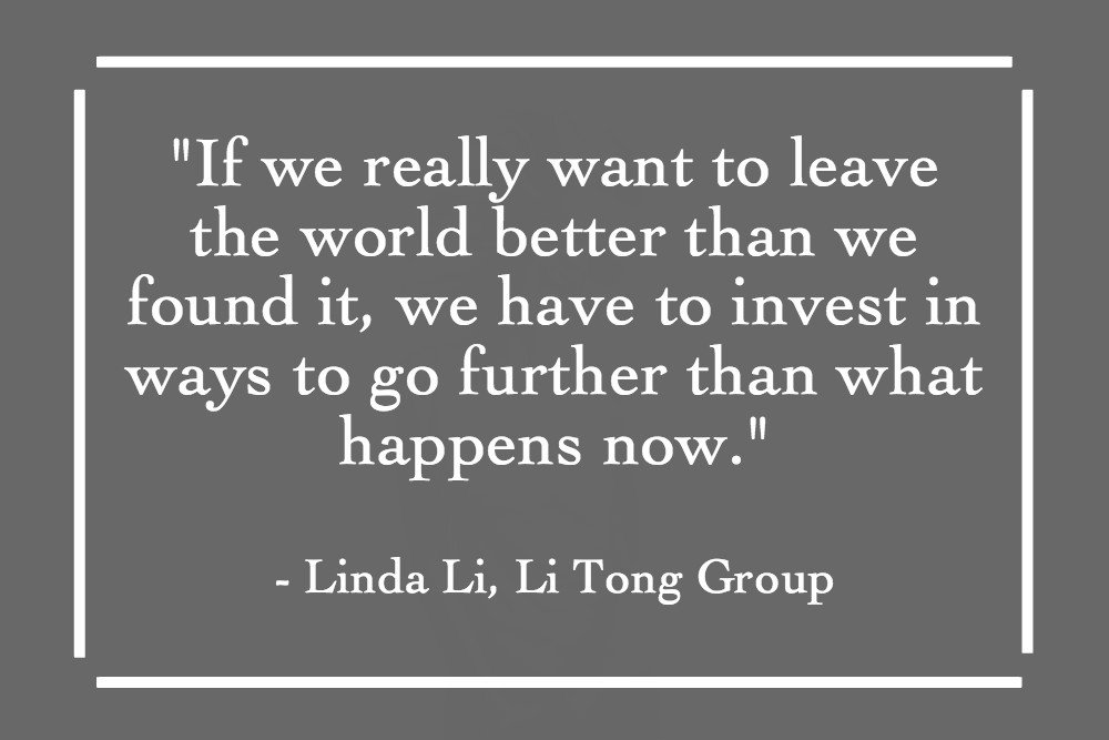 LiTongGroup's tweet photo. Happy #EarthDay! Wise words from our Chief Strategy Officer Linda Li on the importance of investing in the health of our environment each and every day. #EarthDay2018 #Sustainability https://t.co/ZGqTMRbxZ6