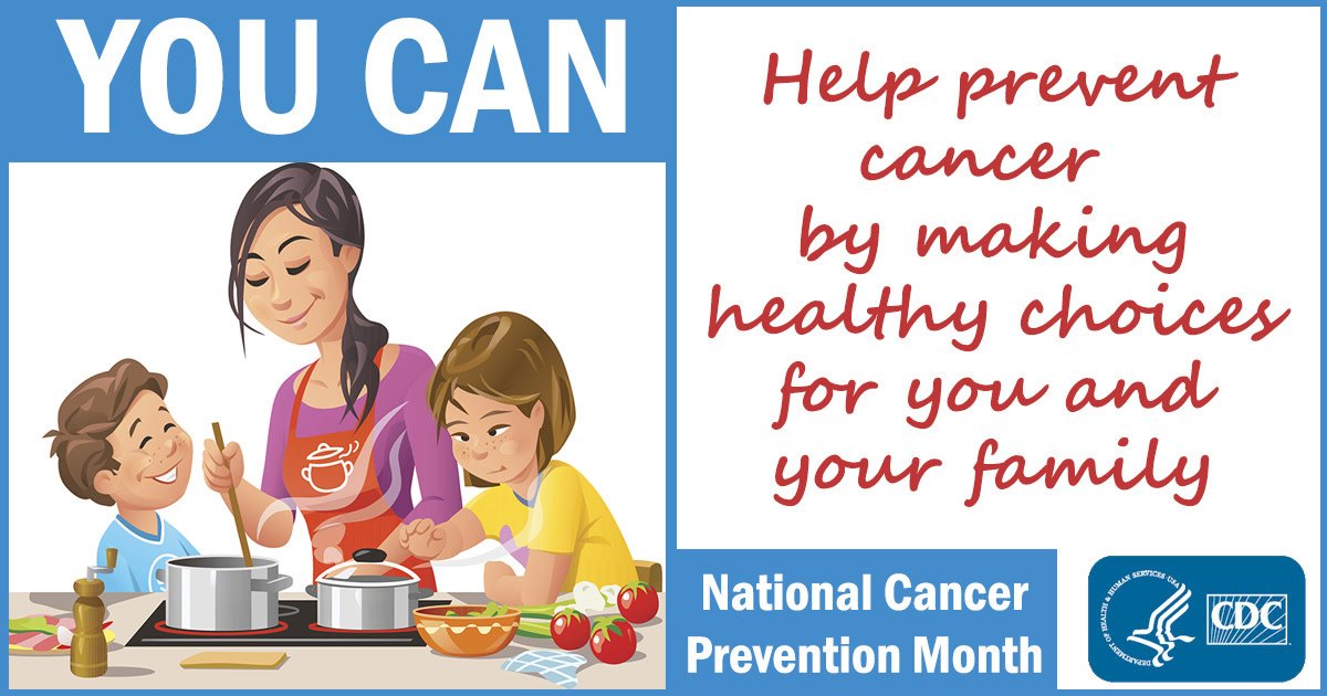 ErieCountyNY's tweet image. It&apos;s #NationalCancerControlMonth! Did you know you can reduce your risk for some cancers? Read more: cdc.gov/cancer/dcpc/pr…