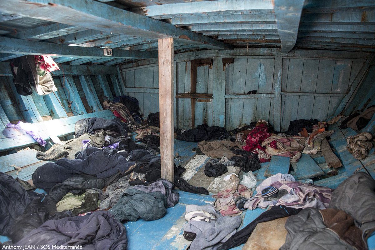 MSF_Sea's tweet image. Wooden boats with two levels, like the one we rescued people from yesterday, are especially at risk for capsizing. "It's critical I calm panicked people in order to evacuate them safely. Any mistake can lead to people dying" - MSF Cultural Mediator Hassan. Photos: Anthony Jean