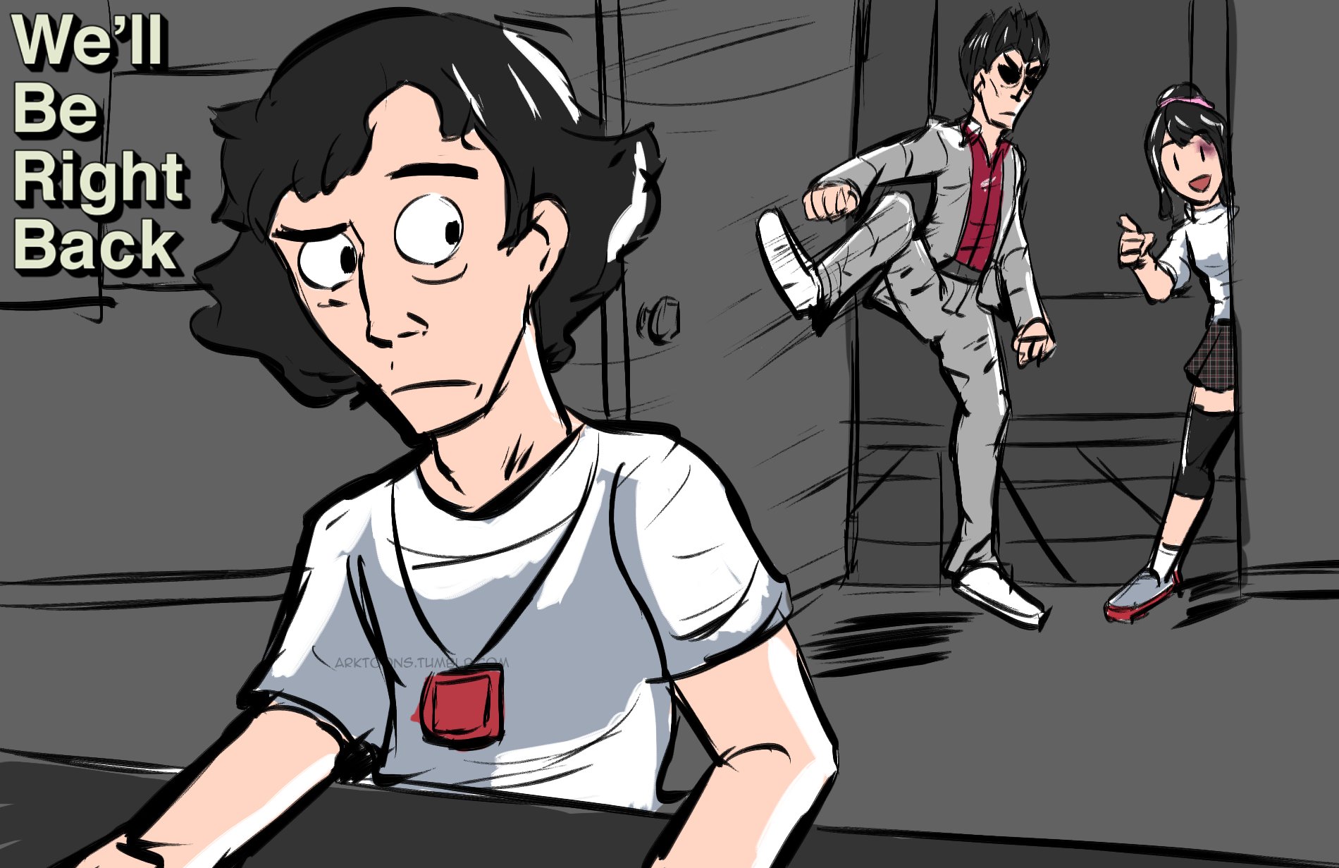 Michael Walsh Arktoons Kiryu Kicking Open A Door Not This You Had One Job Ark T Co Kehyvcudhi Twitter