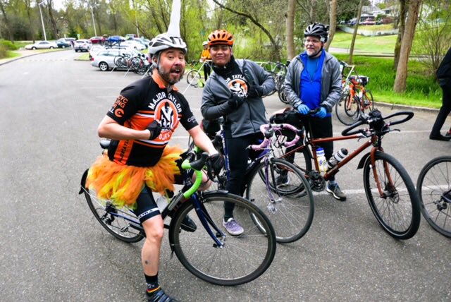 CascadeBicycle's tweet photo. Great start for the Ride for Major Taylor this morning! Thanks to everyone who came out to support the #MajorTaylorProject! https://t.co/QLngdJU4fm