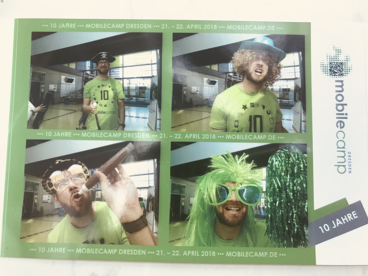 DirkCosmar's tweet photo. So, Feierabend, für dieses Jahr over &amp; out. Danke an alle Teilnehmer, Sponsoren und insbesondere an die Orgateamkollegen des #mcdd18, es war wieder großartig und einem 10. @mobilecamp würdig! https://t.co/VyptRnOfXD