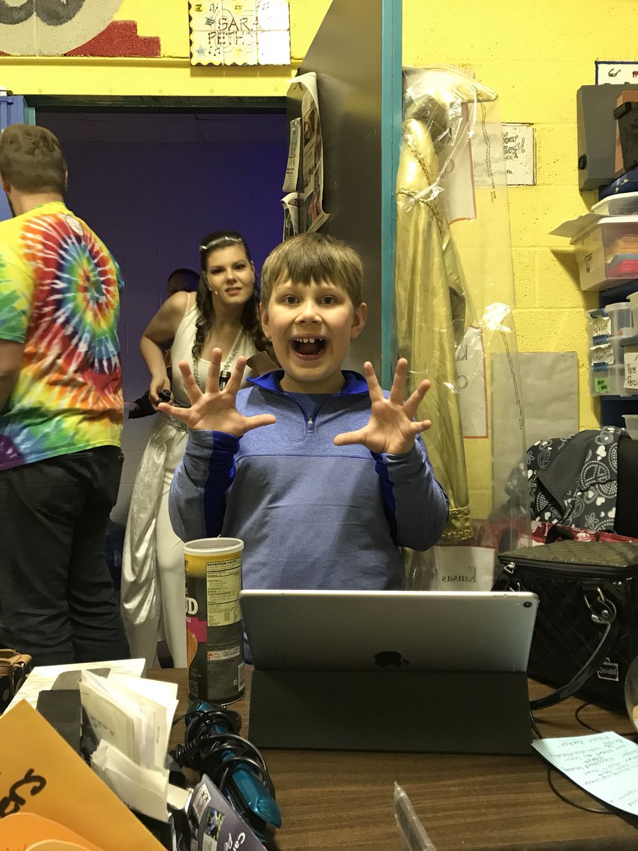 nshsLP's tweet photo. Levi gives Joseph a 10/10! If you’re wondering if kids like the show...

THEY LOVE IT! Make sure to get your tickets! https://t.co/997utULwjM or at the door! 

Today’s show is at 2pm! https://t.co/pmpG8fzs0j