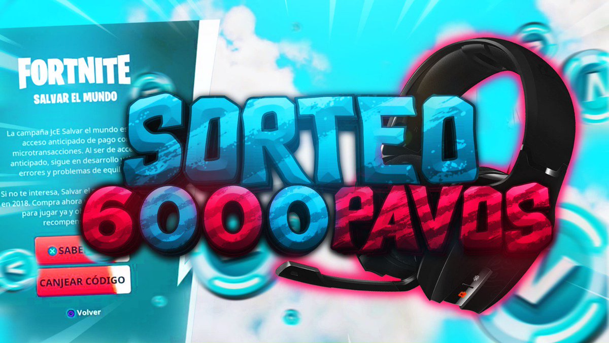 FortniteEsp_'s tweet photo. 🔥SORTEO 6k PAVOS + CASCOS RAZER + SALVAR EL MUNDO🔥

👉🏼1- SUSCRIBETE A Toko https://t.co/kWFoyGCn0O  
👉🏼2- SUSCRIBETE A MLPLUS https://t.co/NqjgJBH3qM  
👉🏼3- SUSCRIBETE A iOver https://t.co/YTiQ5QYdlj  
👉🏼4- SEGUIR A @FortniteEsp_ 
👉🏼5- SEGUIR A @TeamEternalBR 
🔄RT https://t.co/ZeNvjYNwHE