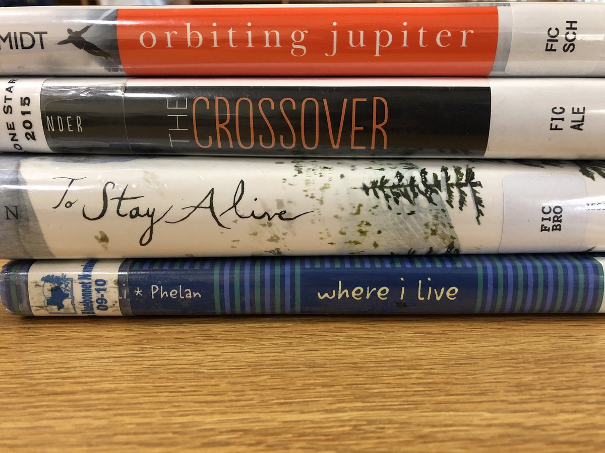 learnwithmszimm's tweet photo. Book spine poetry made me feel like a real poet last week! Thank you @RennerLibrary https://t.co/Ag0vgEgEPa