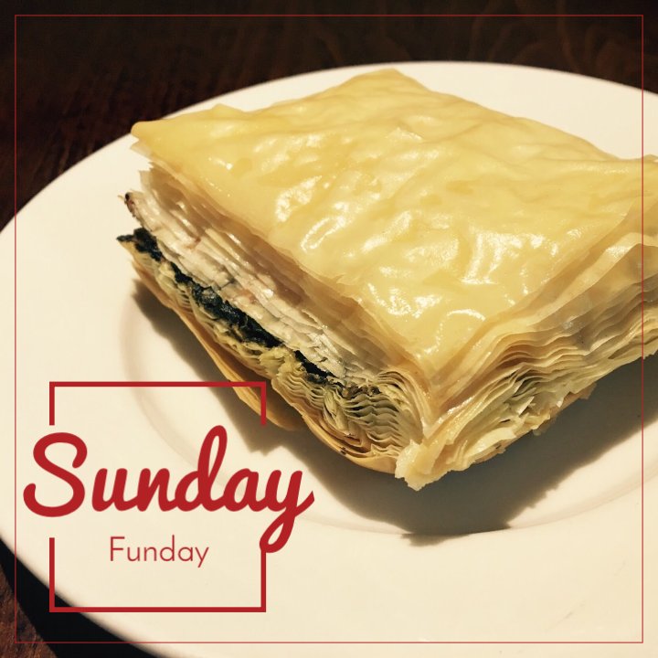 AllanFalafel's tweet photo. Sundays should be layered in fun. 
.
.
.
#SundayFunday #falafeler #allansfalafel #spinachboreca #foodthatsfuntoeat https://t.co/JBmyWqr1hV