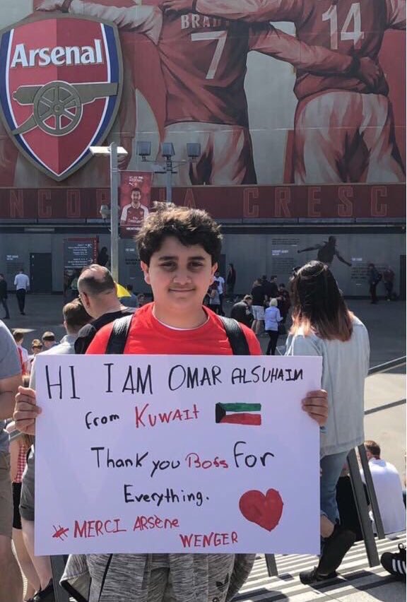 ThankYouAW's tweet photo. Today was a special one. #MerciArsène https://t.co/CK17yMxXlK