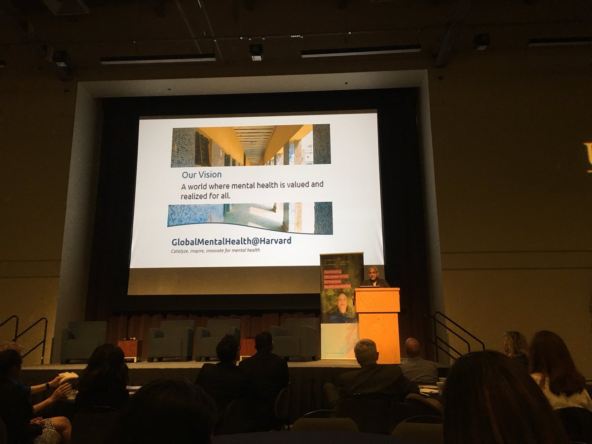 Thank you Vikram Patel! Your talk at #UCGHD2018 was inspiring and informative. Look into the work Global Mental Health at Harvard has been doing and find out more about Vikram at ghsm.hms.harvard.edu/person/faculty…