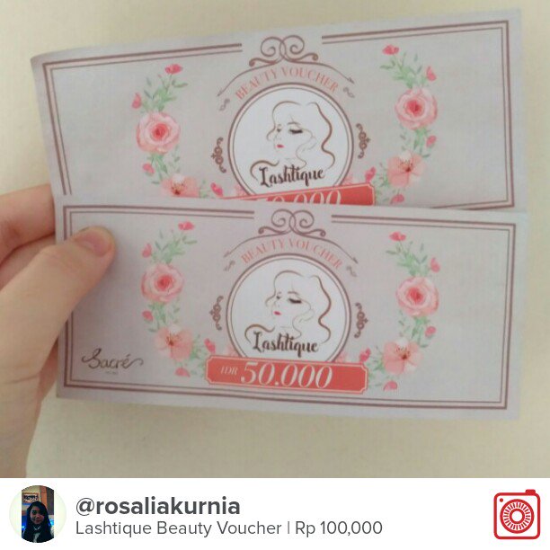 Selling Lashtique Beauty Voucher Rp 100,000 carousell.com/p/166338363 #carousell <a href="/carousell_id/">Carousell Indonesia</a>