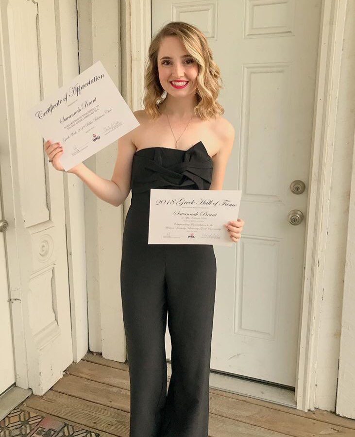 wkualphagam's tweet photo. What an amazing week!!! Second in Spring Sing, second place for banner, second place in Greek Feud, and two sisters inducted into the Greek Hall of Fame!! Thank you to @sjones_1 for all the hard work she put into this week! Until next yearโค๏ธ๐๐ #GGIA #RedBuffAndGreekWeek https://t.co/QSD6bb2dpm