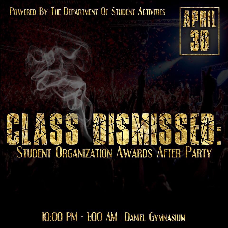 VSU_TAB's tweet photo. THE LAST PARTY OF THE YEAR! THE SOA's OFFICIAL AFTER PARTY! It's going down in Daniel Gymnasium tomorrow! BE THERE!!! ##TROJANS #VSU #STUDENTIDNEEDED #SOA's #AFTERPARTY #StudentActivites https://t.co/TA2rR7nPLM
