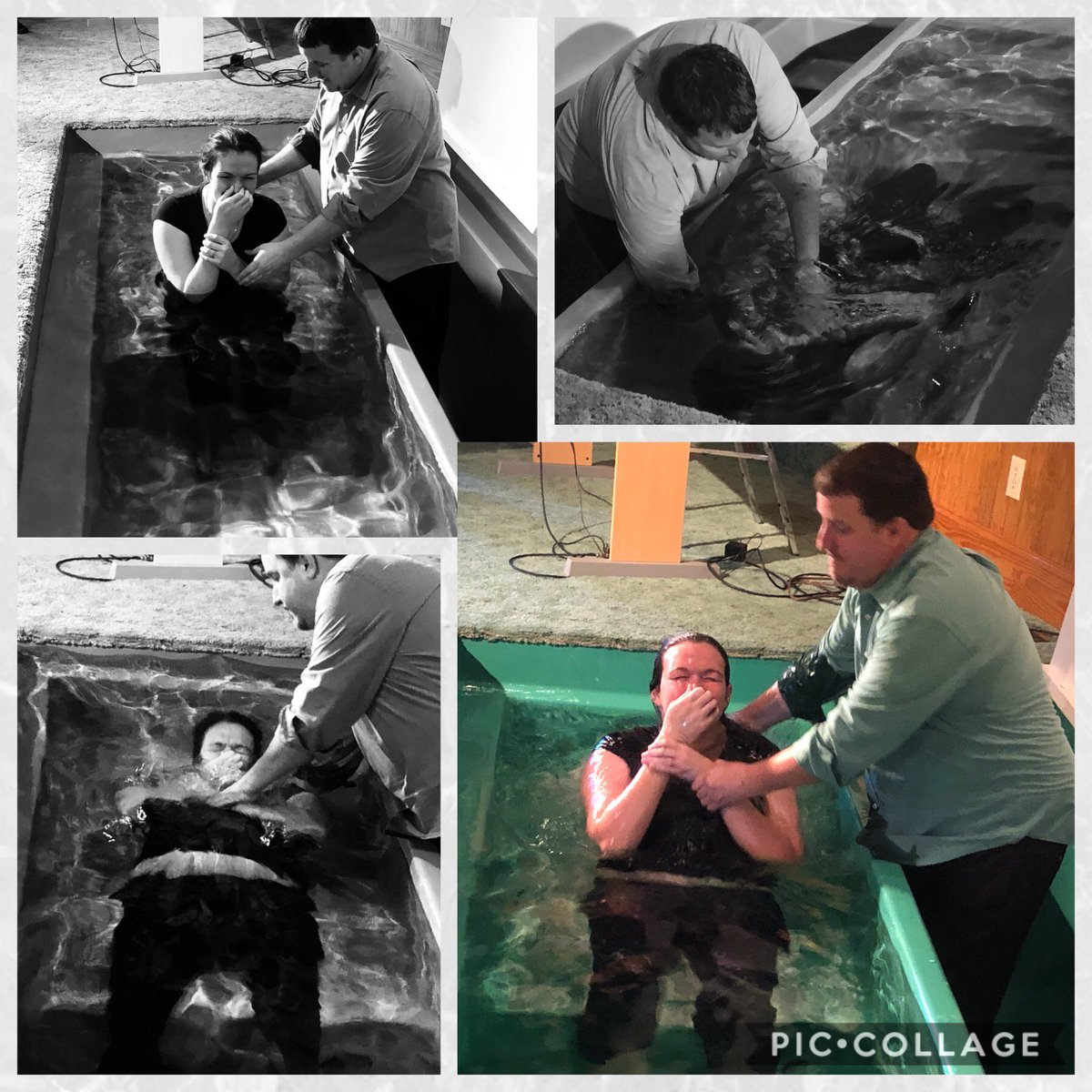 Three Water Baprisms today at the Assembly of Praise.  Let’s Celebrate! #ncag #3000more #baptism