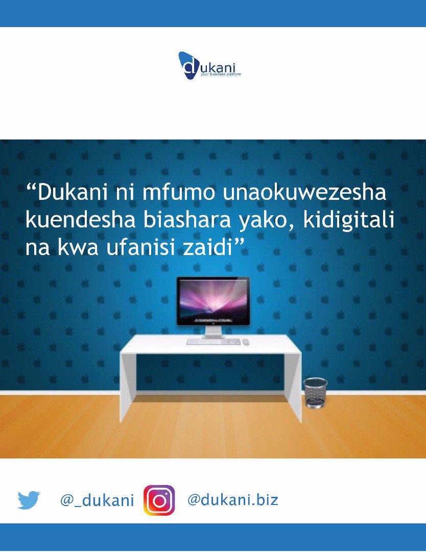 _dukani's tweet photo. Ni jumatatu nyingine, tukizidi kukupa huduma bora wewe mteja wetu kila siku. https://t.co/CGYCB7dffL