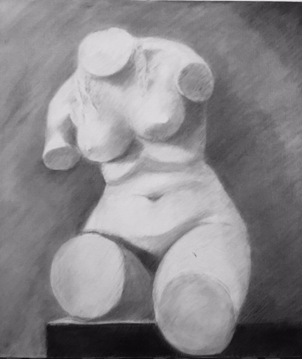 Cast study. Oil on canvas. 20x20 inches (50x50 cm). 2009