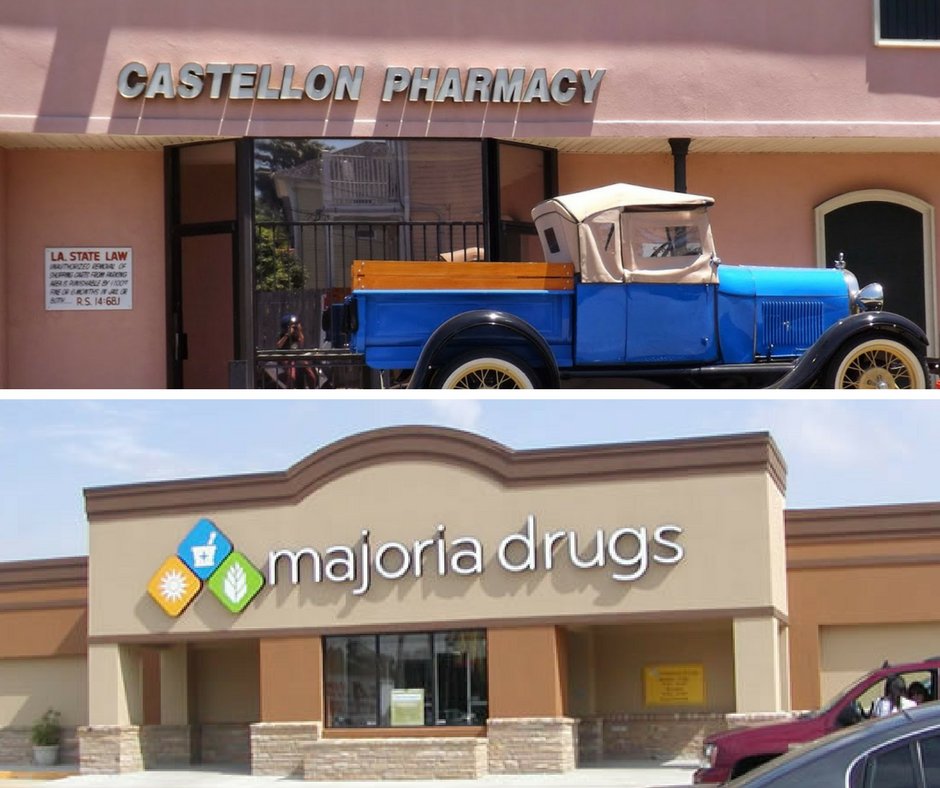 StayLocal's tweet photo. #ShifttoSmall Challenge Day 1: We're highlighting #localpharmacies, like @MajoriaDrugs & Castellon Pharmacy! A study comparing the average price of 5 drugs found they cost $107 at independent bizs and $849 at chain drug stores. Explore local options at https://t.co/Khkn1bxyEz https://t.co/HSmSqIgl6M