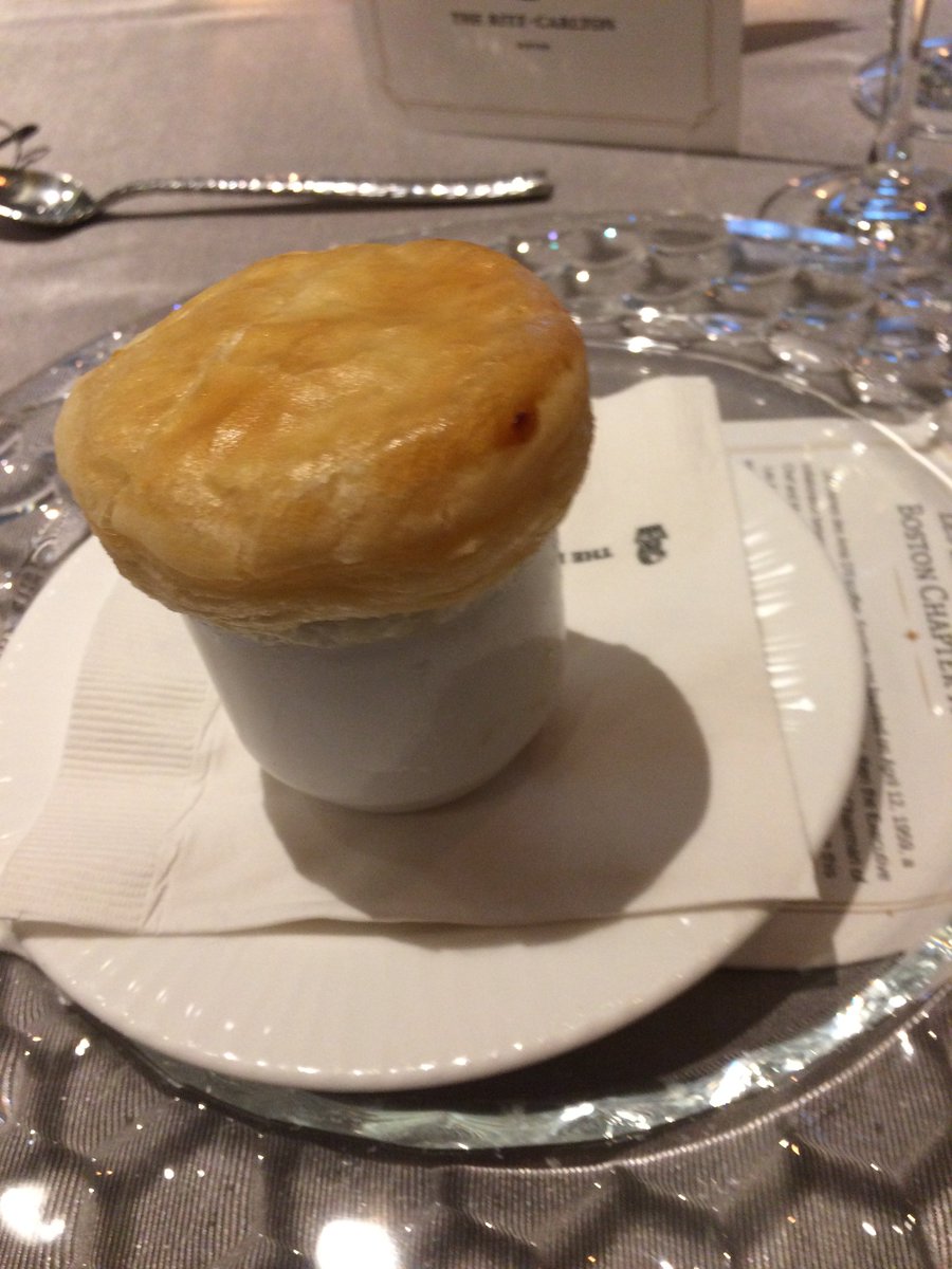 BostonDames's tweet photo. First course: truffle consummé at #57thLDEBostonAnnualDinner at the @RitzCarlton #Boston. #LesDamesattheRitz #BostonDames @MariposaWines1 https://t.co/qwF6CQfoer