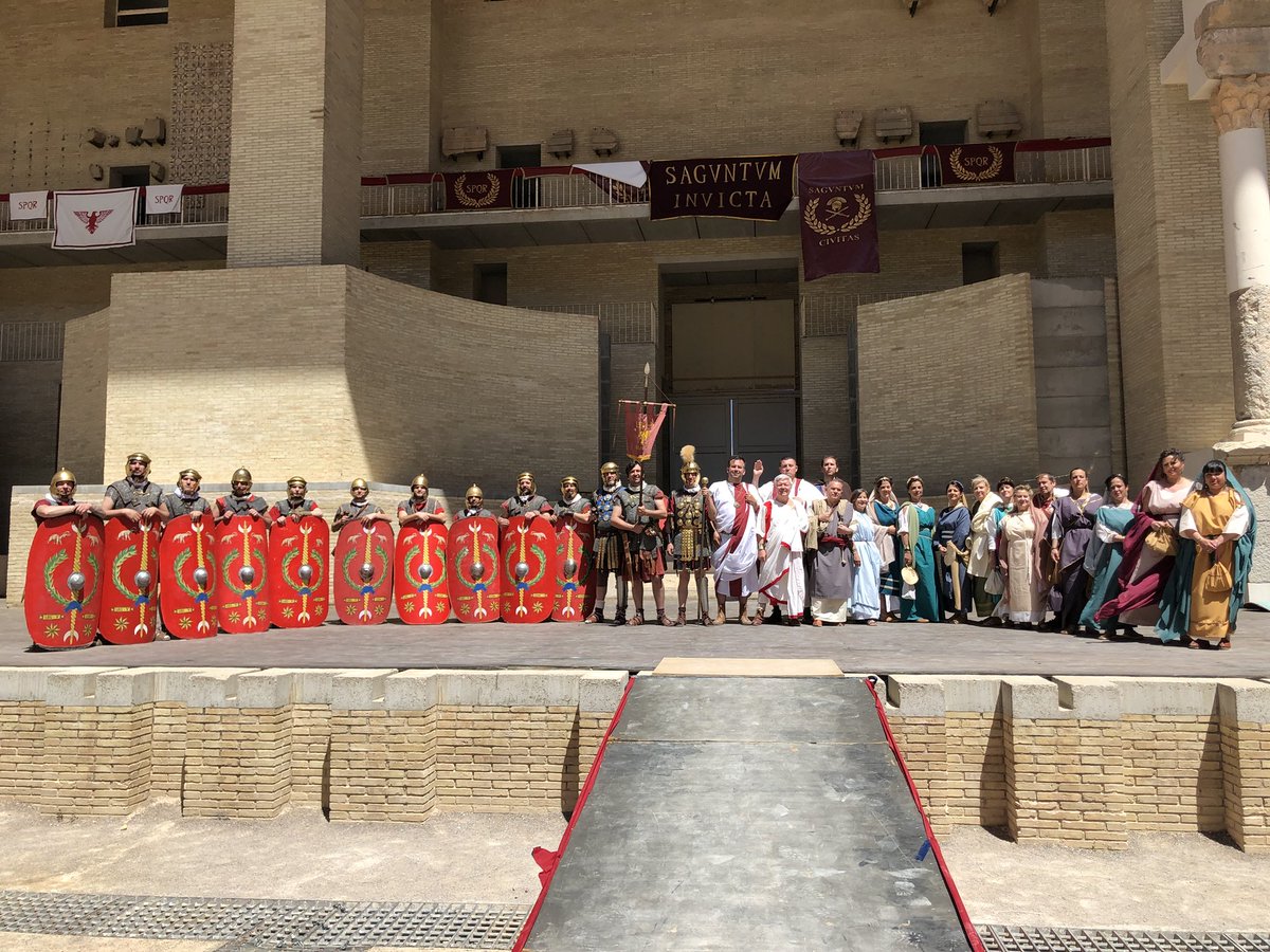 Representación de <a href="/emeritantiqva/">ASOCIACION CULTURAL EMERITA ANTIQVA</a> em #Sagunto con  <a href="/SaguntumCivitas/">Saguntum Civitas</a>