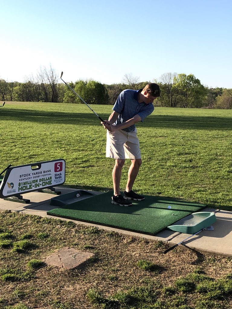 DerbyEventGuy's tweet photo. Is there a new millionaire in our midst? Tonight is the @sybsince1904 @KyDerbyFestival Million Dollar Hole-in-One Golf Contest semifinals.  @loukyparks Seneca Park has been our home for 10 days. A champion is crowned on Tuesday. #KYDerbyFestival #MoneyBall #NoHooks #NoSlices https://t.co/kb3mGxjIsB