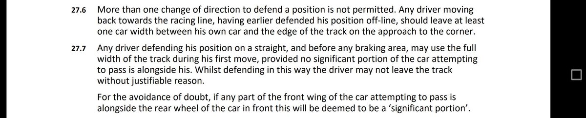 GeorgeFantis's tweet photo. @ffsGiovinco @F1 @redbullracing Clause 27.6 of the fia regulations. https://t.co/pWfh2oDLuf