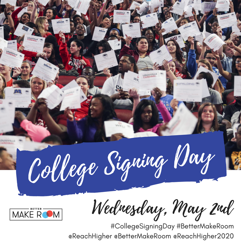 55kDegrees's tweet photo. Help us celebrate College Signing Day 2018 by sharing a selfie with college gear from the school you plan on attending, where you're currently attending, or where you graduated from using the hashtag #CollegeSigningDay 🎓🏫 https://t.co/P77kJBXbyq