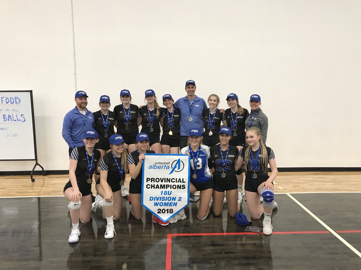 VolleyballAB's tweet photo. Here are your 18U Div 2 Womens #VAChamps
🥇Canada West
🥈@FortMacThunder 
🥉Canuck

Congratulations Ladies! https://t.co/AKBUM6bku5