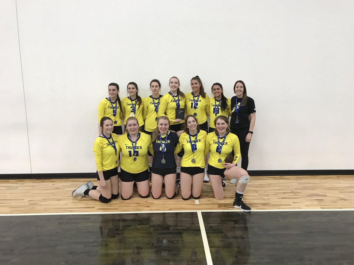 VolleyballAB's tweet photo. Here are your 18U Div 2 Womens #VAChamps
🥇Canada West
🥈@FortMacThunder 
🥉Canuck

Congratulations Ladies! https://t.co/AKBUM6bku5