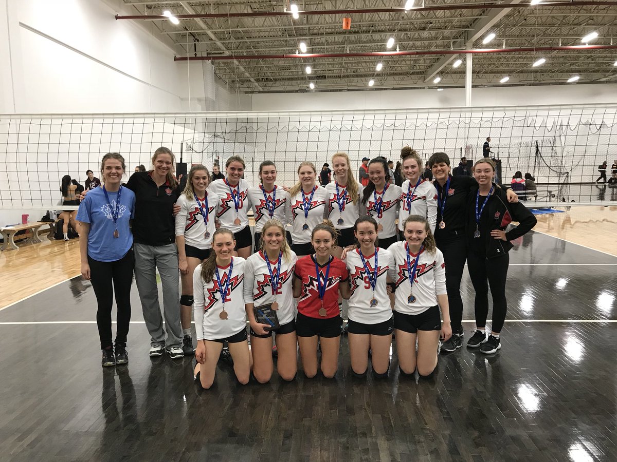 VolleyballAB's tweet photo. Here are your 18U Div 2 Womens #VAChamps
🥇Canada West
🥈@FortMacThunder 
🥉Canuck

Congratulations Ladies! https://t.co/AKBUM6bku5
