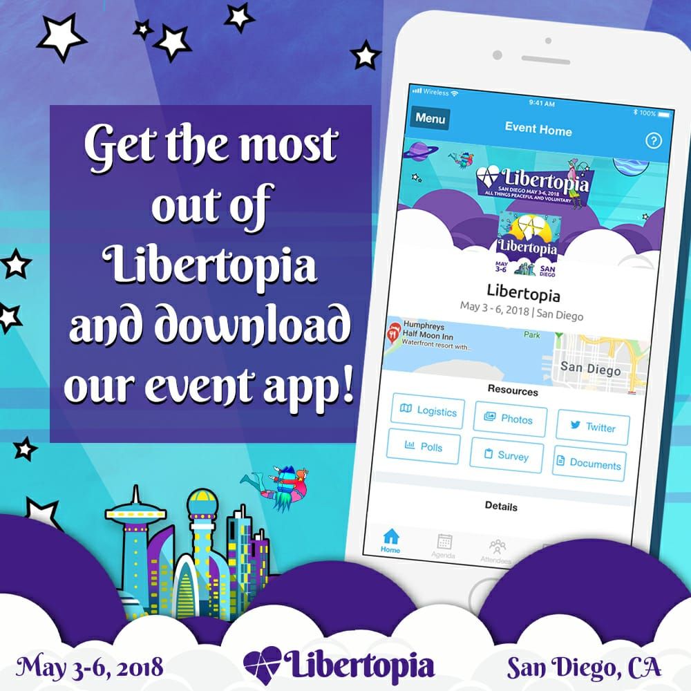 Get the most out of Libertopia and have a more productive experience! Learn more about our app’s features and download it to your phone.

Download the app at whova.com/portal/liber_2…

#freedom #taxationistheft #libertarian #Libertopia #festival