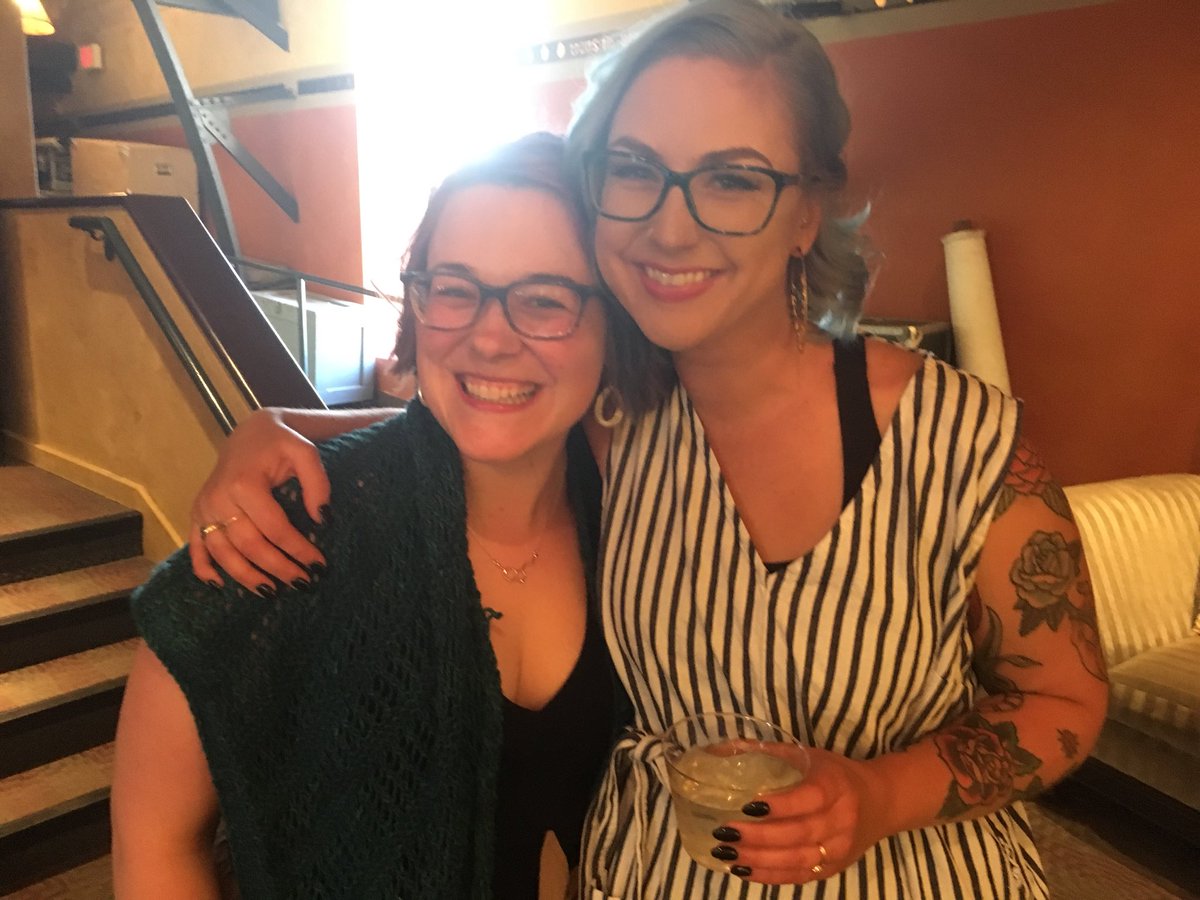 emilysusann2's tweet photo. More #lobbylooks in case you were wondering Amanda is so beautiful we are not worthy!! @WineandCrimePod @elizabethraine https://t.co/KJUOU0DHg0