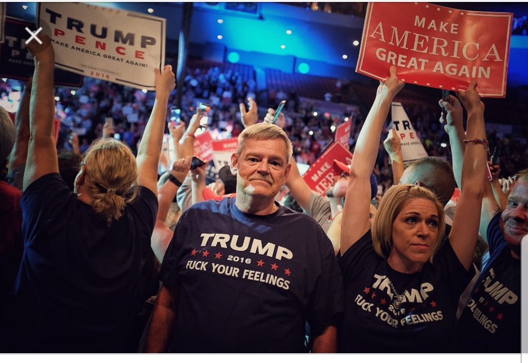 <a href="/Jeff60338516/">🖕Jeff🖕</a> <a href="/Kokomothegreat/">Koko ✊🏼✊🏽✊🏿</a> I honestly wonder how Trump folks prioritize what's "going too far" and what's "just telling it like it is". Do they have any sense of self-awareness whatsoever?