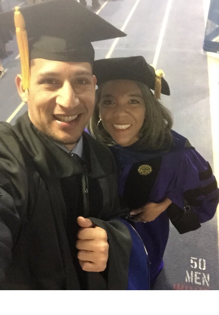 MsScholActivist's tweet photo. @adam_alvarez13 @LoriDOCPitt congratulations to Dr Alvarez on his hard-earned accomplishment. Thanks for being a mentor to me in the process and a tireless advocate for students of color✊🏾🎓. Special shout out to Lori “the DOC” https://t.co/CpncPIUks7