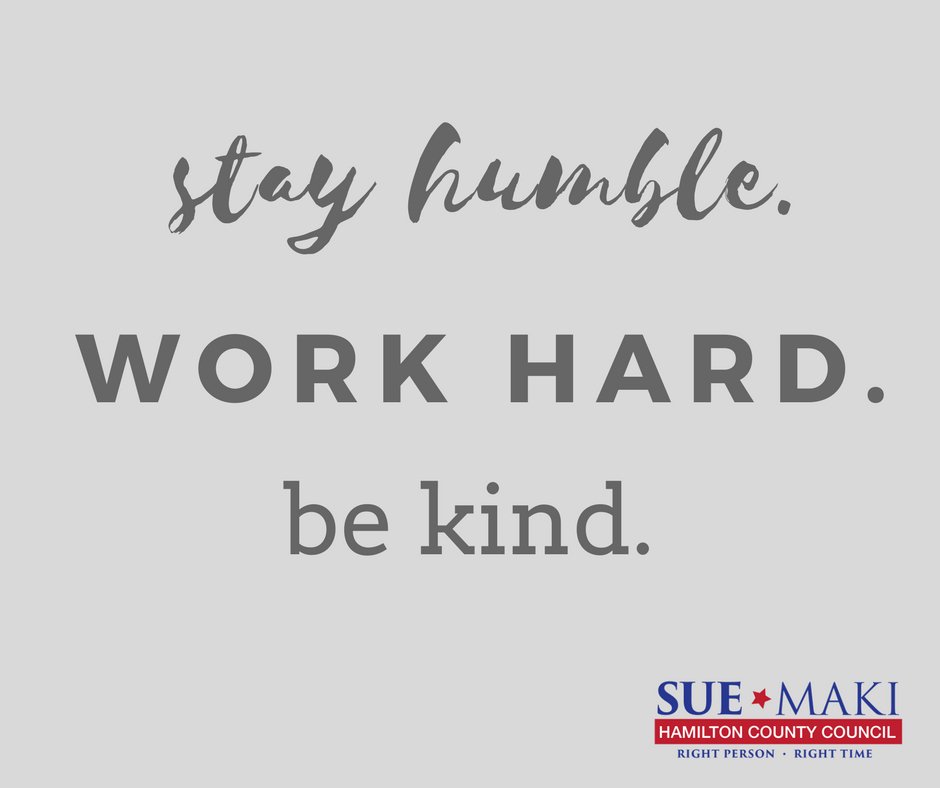 Great words to live by after a weekend of campaigning.