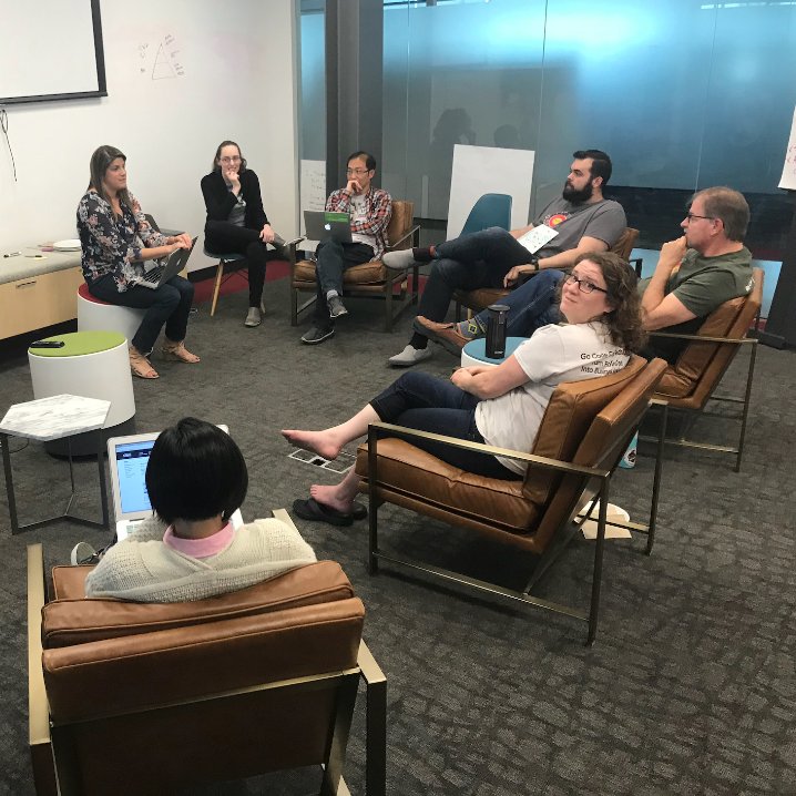 Colorado_BIC's tweet photo. #GoCodeColorado Mentor Weekend is wrapping up as the finalist teams review their pitches with mentors. https://t.co/Dw1oMH3rK9