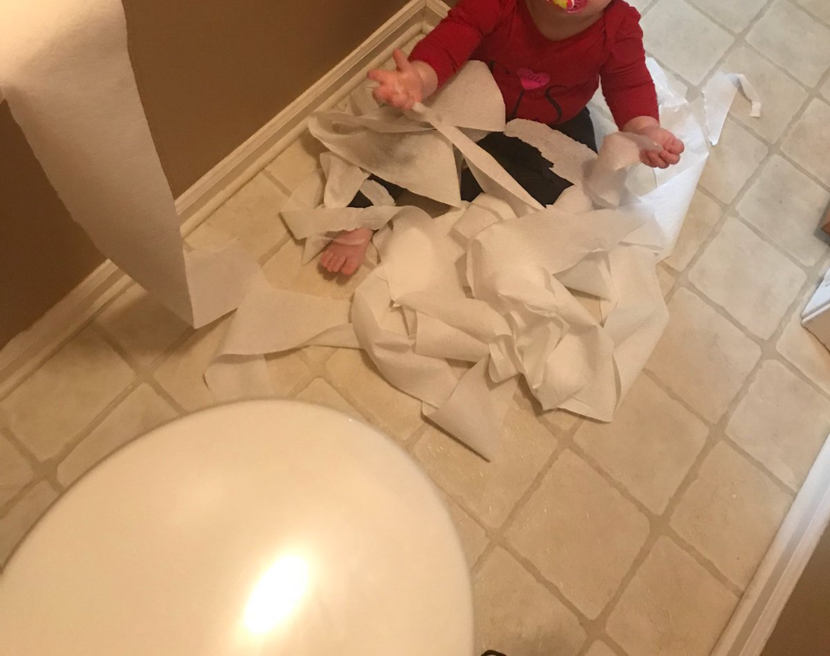 TweetsFromDads's tweet photo. One year old disappeared for about :30... I found her! 🤦🏻‍♂️ #DadLife https://t.co/TvYUxu8l7E