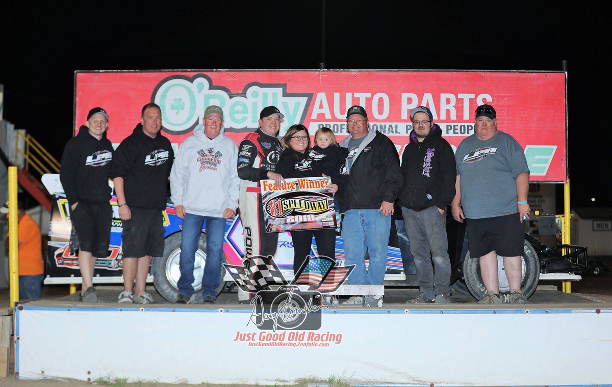 We picked up the win last night at 81!! First win in the new <a href="/TeamGRT/">GRT Race Cars Inc.</a>  by <a href="/AllensAutoKS/">Allen's Automotive</a> &amp; hopefully a lot more to come!! Thanks to everyone who makes it possible!!