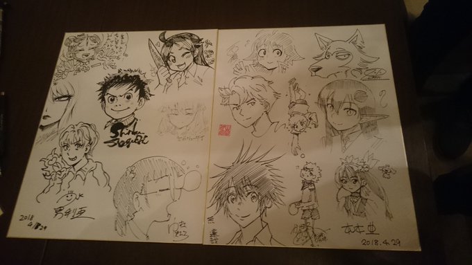 僕はここにいてもいいのだろうかという感じでしたが最高に幸せな時間でした…ありがとうございます! サイン薄く描きすぎたあ…!!(泣) 