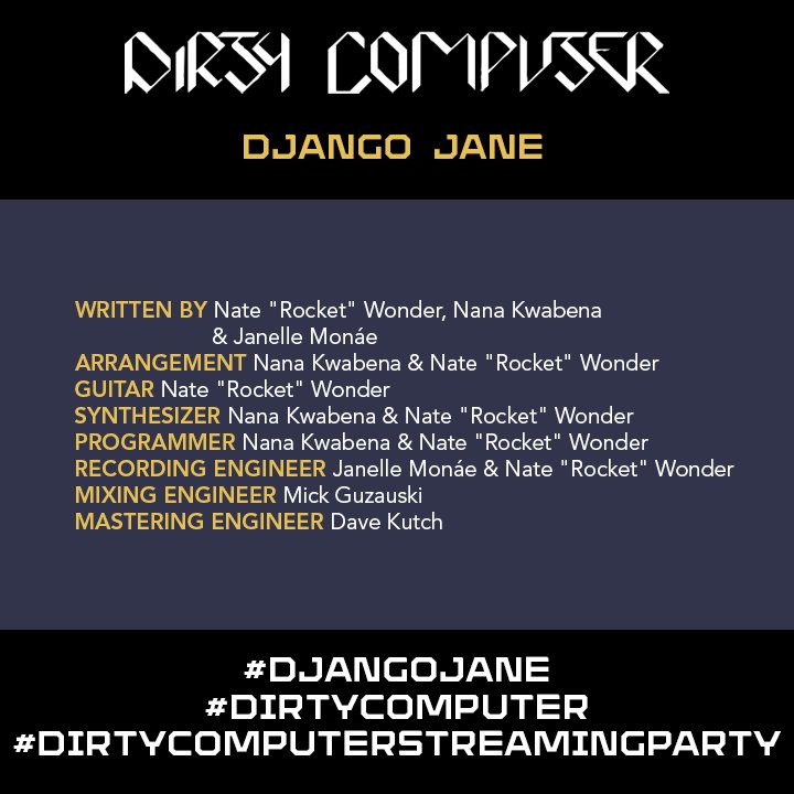 s_aintszn's tweet image. S/O to @N8Wonder for that SICK transition from Screwed to Screwed &amp;amp; @nanakwabena  for the production on DjsngoJane
#DjangoJane #DirtyComputerStreamingParty #DirtyComputer
open.spotify.com/track/56RfNBJG…