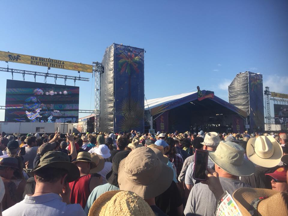 breeewasHERE's tweet photo. ya, I love @DBtodomundo!! #jazzfest2018 #slipperypeople #killedit https://t.co/YhPSMkj7Gu