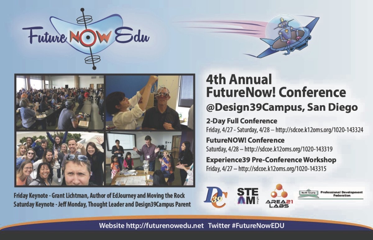 VanNormanJosh's tweet photo. Great reconnecting and chatting with @kminshew123 & @KarenSapper from @CajonValleyUSD at yesterday's @FutureNOWedu conference! #FutureNowEDU https://t.co/eMjY9hR8SK