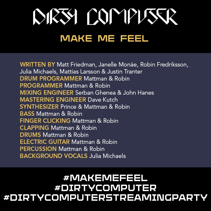 s_aintszn's tweet image. @prince ON THE SYNTH BREH! @juliamichaels with the bgv!
#MakeMeFeel #DirtyComputerStreamingParty #DirtyComputer
