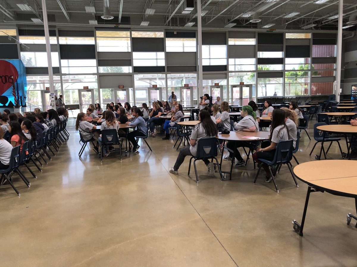 <a href="/luckygirliegirl/">Christina Aldan</a> thank you so much for guest speaking <a href="/WestCareerTech/">West CTA</a>  #GirlsInTech #Sitwithme #powerful #Fierce thank you to the book gift! @WCTAphoto <a href="/CTEinCCSD/">CCSD #CareerTechEd</a> <a href="/CCSDMagnet/">CCSD Magnet Schools</a> @NCWIT_Vegas
