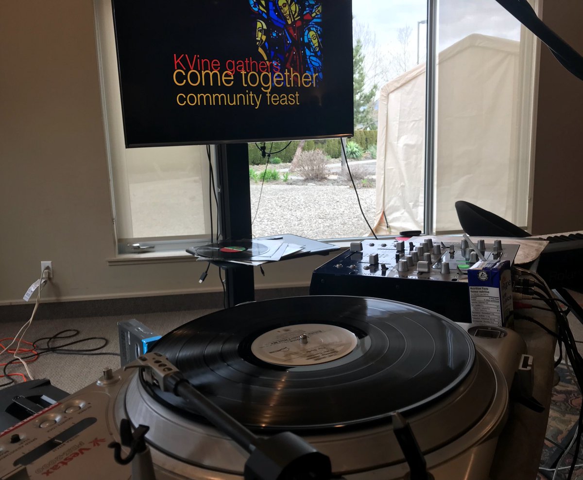 dr_schlaven's tweet photo. each week has my love and connection only deepening for our Vineyard Community here in Kelowna :: tonight capped off a 10 day communal fast with a communal feast and “spontaneous dance party” jiving to some sweet spinning vinyl #GoVTribe #WeComeTogetherCauseWeCantMakeItAlone https://t.co/aVLVe6Afi9